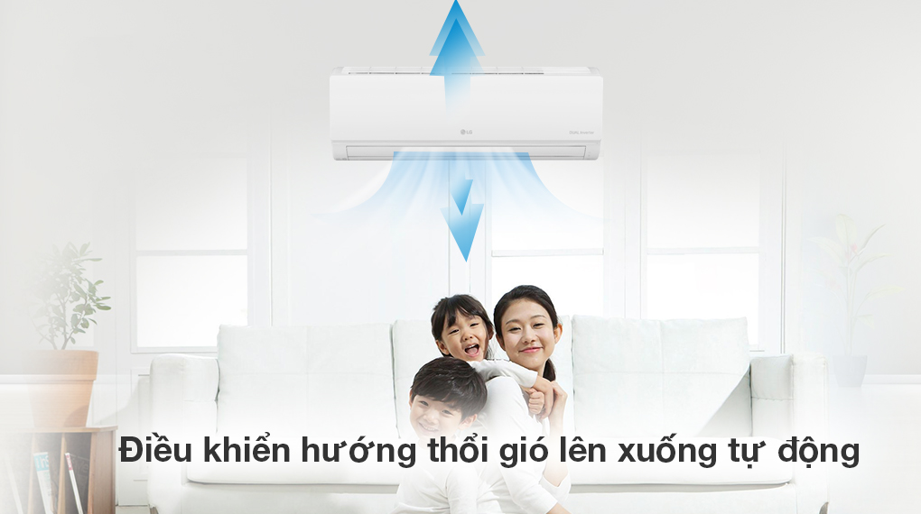 Điều hướng thổi gió lên xuống tự động