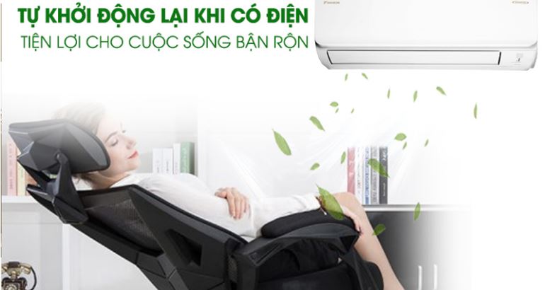 Dieu Hoa Daikin Ftka60uavmv 4 1 chức năng tự khởi động lại khi có điện