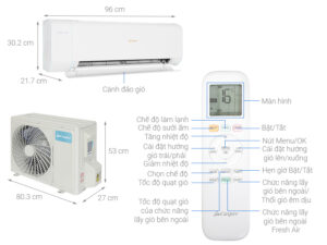 Máy lạnh hai chiều Inverter 1 HP Casper XH-09IF35