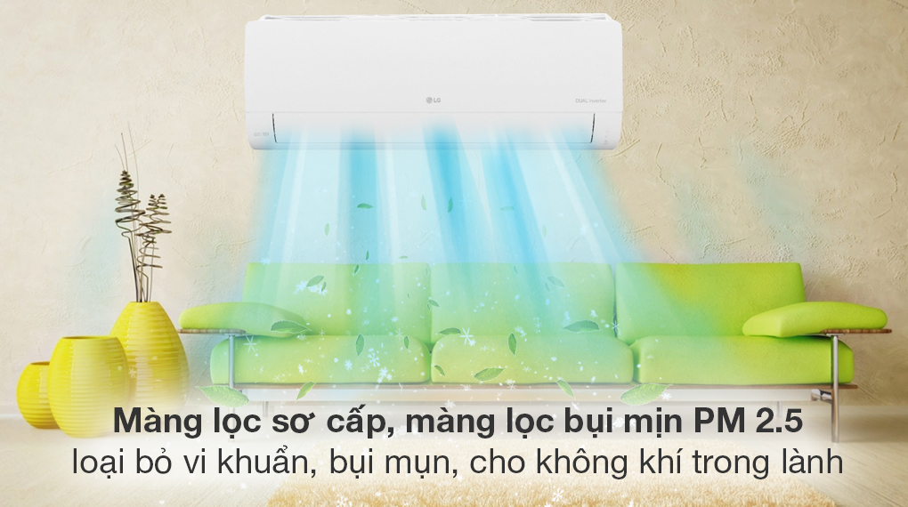 Loại bỏ vi khuẩn bụi bẩn cho không khí trong lành.
