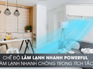 Chế độ làm lạnh nhanh - Điều hòa 2 chiều Panasonic 9000 BTU CU/CS-YZ9UKH-8