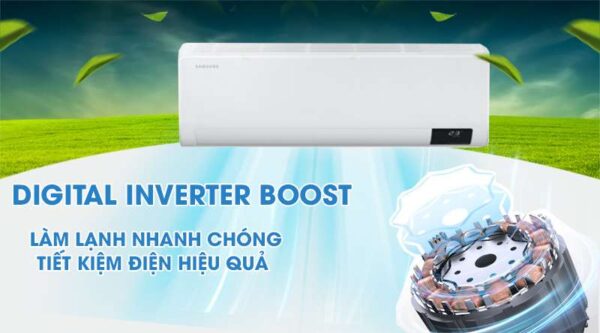 Samsung AR24TYGCDWKNSV trang bị Digital Inverter Boost tiết kiệm điện