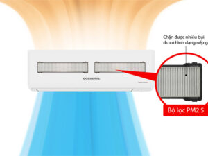 Điều hòa general kháng khuẩn khử mùi hiệu quả với tấm lọc siêu mịn pm2.5