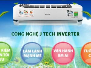 3. Máy lạnh Sharp AH-X18XEW tiết kiệm năng lượng với công nghệ J-Tech Inverter
