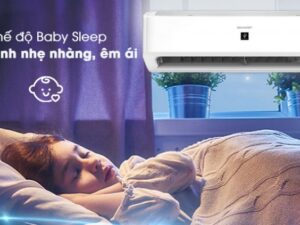 6. Máy lạnh Sharp AH XP10YMW giúp mang lại giấc ngủ ngon với chế độ Baby Sleep