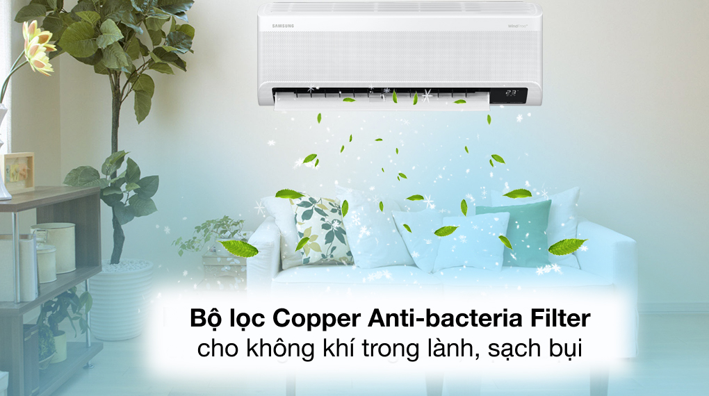5. Bộ lọc không khí Copper Anti - bacteria Filter trên Samsung AR13CYFAAWKNSV