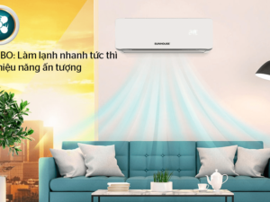 3. Chế độ Turbo làm lạnh nhanh chóng trên máy lạnh Sunhouse AW09C320