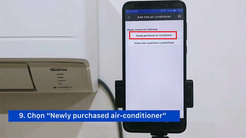Kết nối điều hòa Panasonic với smartphone