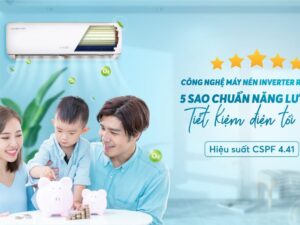 Điều hòa Karofi KDC-WI312 có máy nén inverter rotary siêu tiết kiệm điện