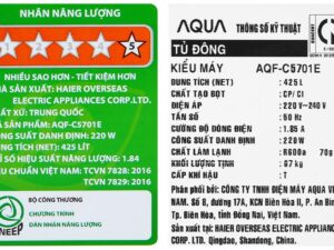 Tủ đông Aqua AQF-C5701E - hình số 9