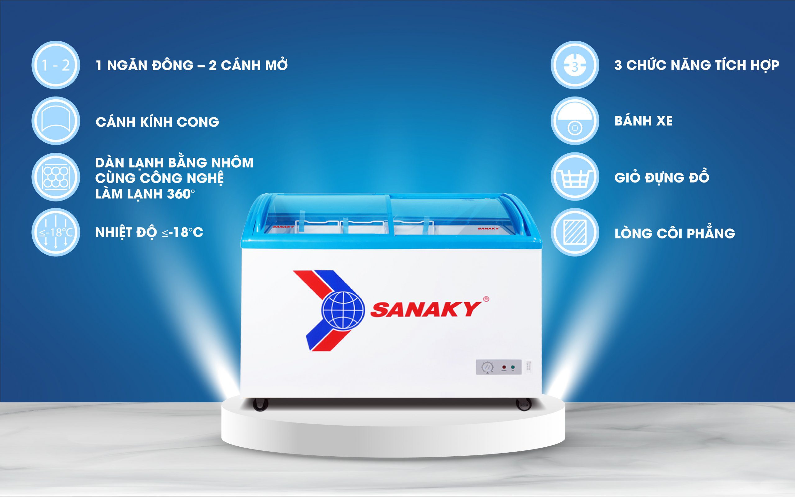 - Tủ đông Sanaky VH-282K - hình số 9