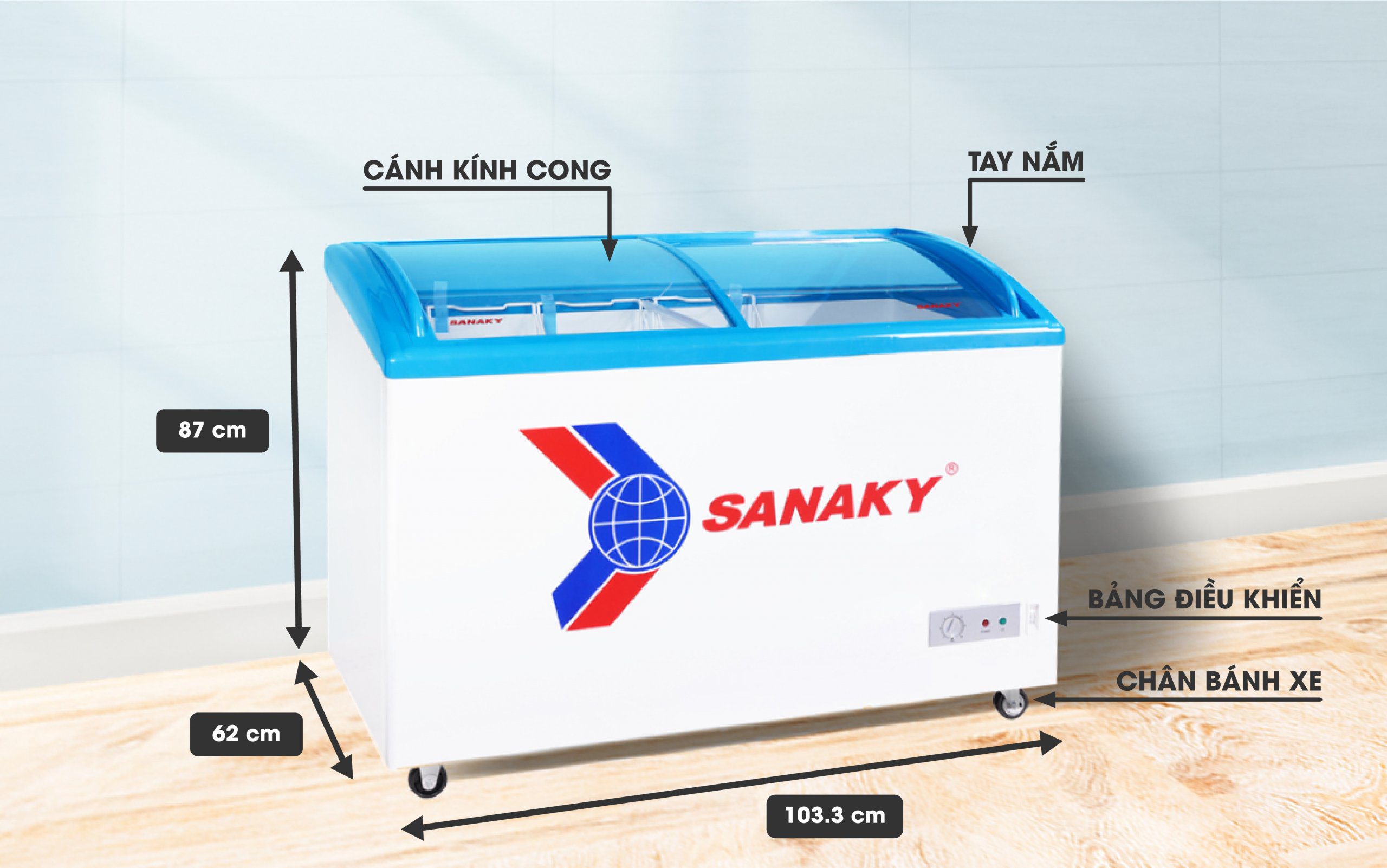 - Tủ đông Sanaky VH-282K - hình số 2