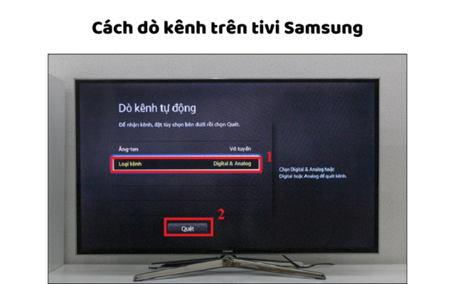 Cách Dò Kênh Trên Tivi Samsung