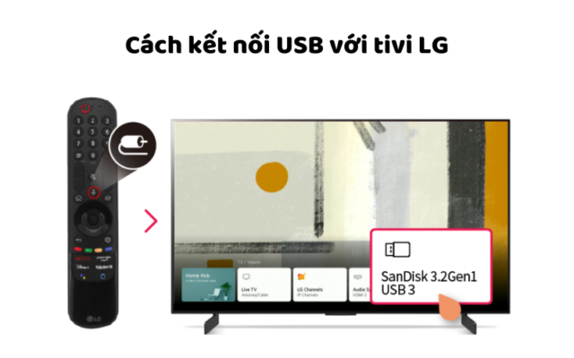 Cách Kết Nối USB Với Tivi LG