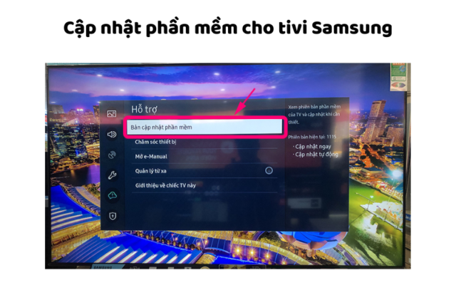 Cập Nhật Phần Mềm Cho Tivi Samsung