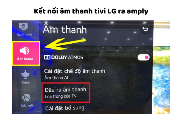 Kết Nối âm Thanh Tivi LG Ra Amply