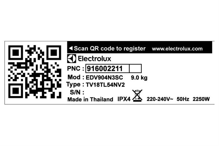 - Máy sấy Electrolux EDV904N3SC - hình số 4