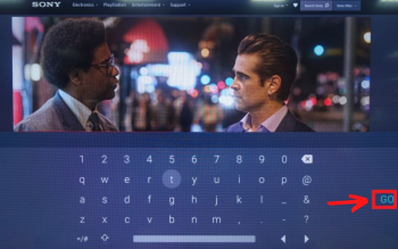 Chọn GO để tải trang web