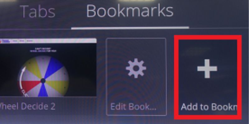 Chọn Add to Bookmarks