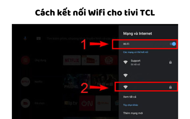 Cách Kết Nối Wifi Cho Tivi Tcl