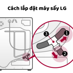 Cách lắp đặt máy sấy LG Heatpump đúng cách | Lưu ý