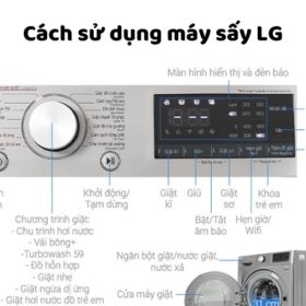 Cách sử dụng máy sấy LG Heatpump | 9kg 10kg 10.5kg