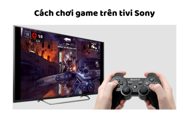 cách chơi game trên tivi sony