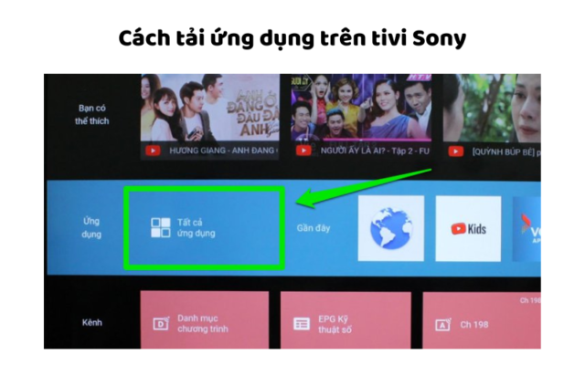 Cách Tải ứng Dụng Trên Tivi Sony