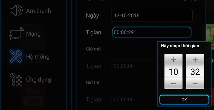 Cách chỉnh lại ngày giờ trên tivi TCL Cách chỉnh lại ngày giờ trên tivi TCL