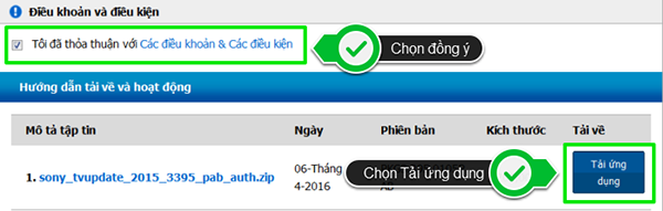 Các bước cập nhật phần mềm hệ thống cho smart tivi Sony