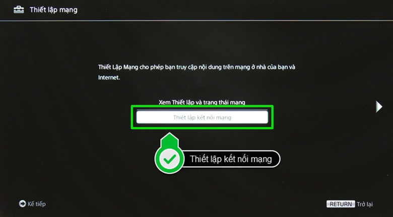 Cách kết nối wifi cho tivi Sony 6