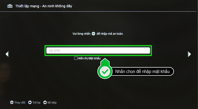 Cách kết nối wifi cho tivi Sony 12