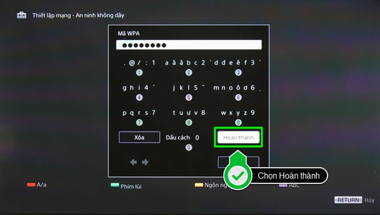 Cách kết nối wifi cho tivi Sony 13