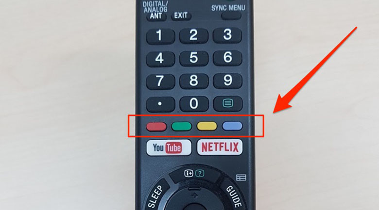 Sử dụng nút Remote tivi nếu muốn xem thêm dữ liệu khi kết nối USB với tivi Sony