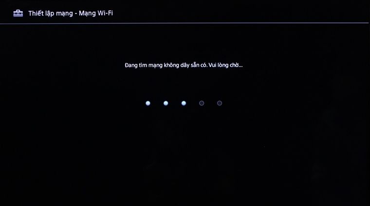Tivi đang dò tìm mạng