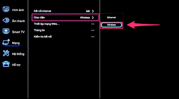 Hướng dẫn kết nối mạng cho tivi TCL chạy hệ điều hành TV OS