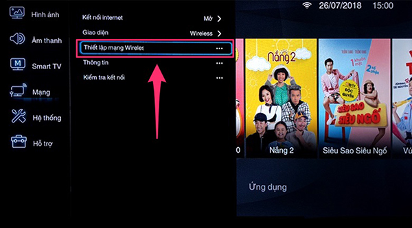 Hướng dẫn kết nối mạng cho tivi TCL chạy hệ điều hành TV OS
