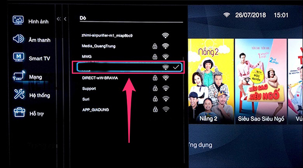 Hướng dẫn kết nối mạng cho tivi TCL chạy hệ điều hành TV OS