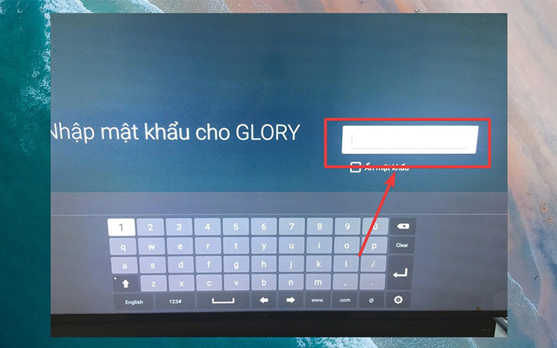 Nhập mật khẩu để kết nối Wi-Fi