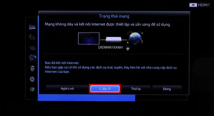Cài đặt IP