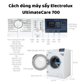 Cách dùng máy sấy quần áo Electrolux UltimateCare 700