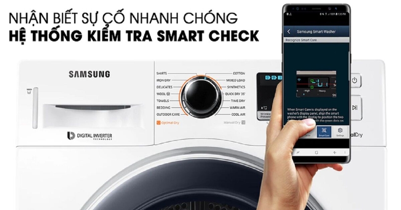 công nghệ máy sấy quần áo Samsung 5