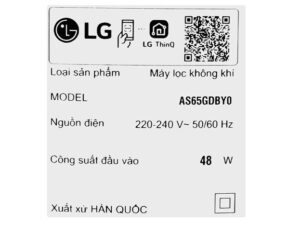 Máy lọc không khí LG AS65GDBY0 - hình số 24