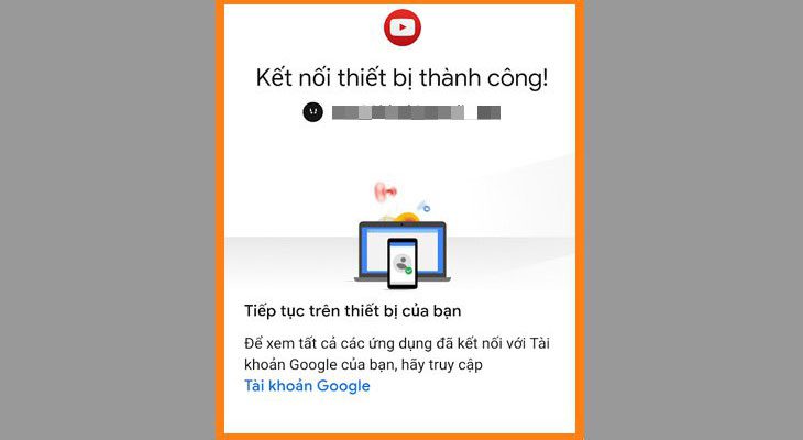 Khi thiết bị đăng nhập thành công trên màn hình điện thoại hoặc máy tính để bàn sẽ hiển thị giao diện