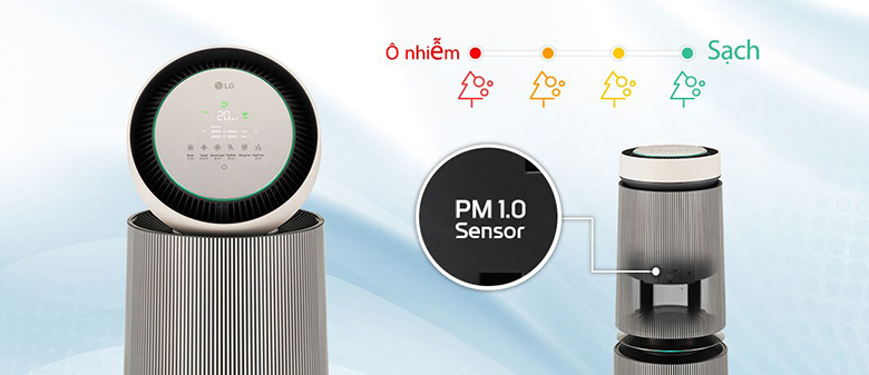 Máy lọc không khí PuriCare360 Alpha PET AS10GDBY0 cảm biến bụi