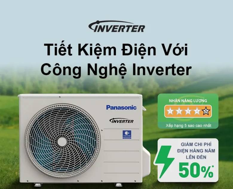 Điều hòa Panasonic 2 chiều Inverter 24.000 BTU CU/CS-XZ24BKH-8 - công nghiệ tiết kiệm điện