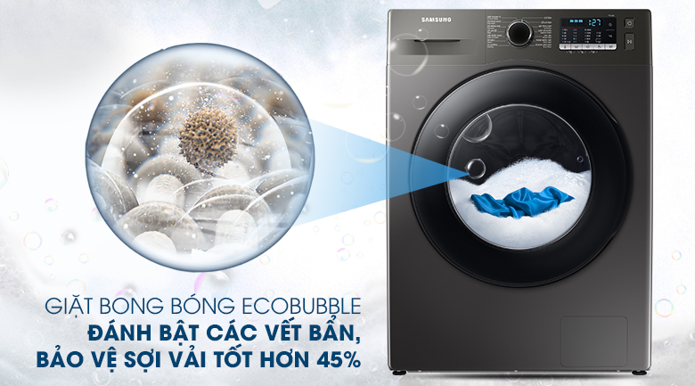 Công nghệ Eco Bubble-Máy giặt Samsung Inverter 9.5kg WW95TA046AX/SV lồng ngang