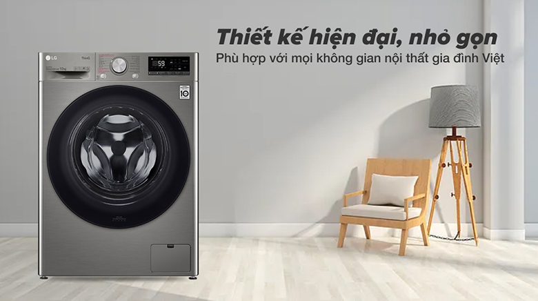 Thiết kế-Máy giặt LG Inverter 10 kg FV1410S4P lồng ngang