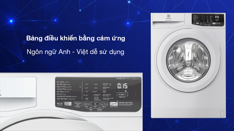 Máy giặt Electrolux EWF9025DQWB - Thiết kế
