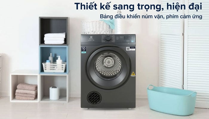 máy sấy thông hơi Electrolux UltimateCare EDV904N3SC có thiết kế hiện đại máy sấy thông hơi Electrolux UltimateCare EDV904N3SC có thiết kế hiện đại